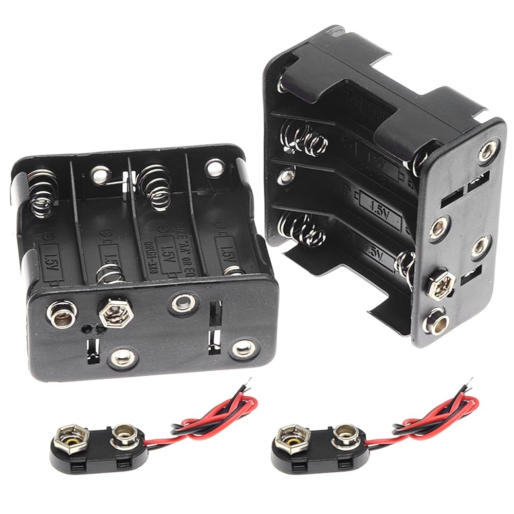Amazon.com: QTEATAK 2Set 8 x AA Thicken Battery Holder with